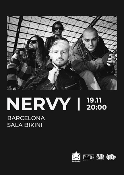 Le groupe "Nervy" à Barcelone. Tournée européenne 2023