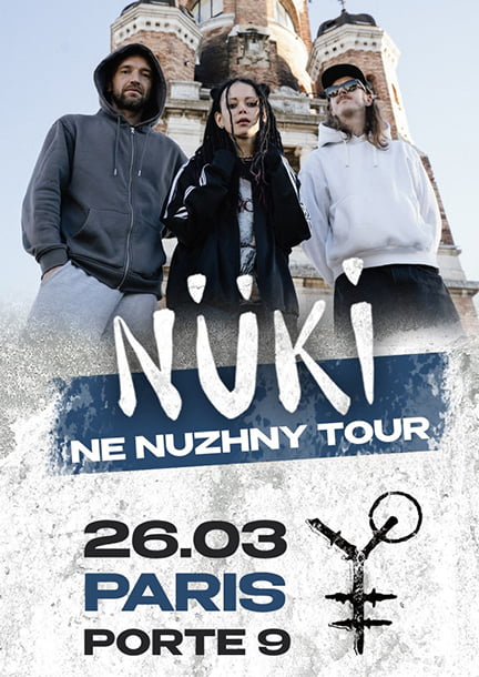 The band "Nuki" in Montreuil (Paris). European tour